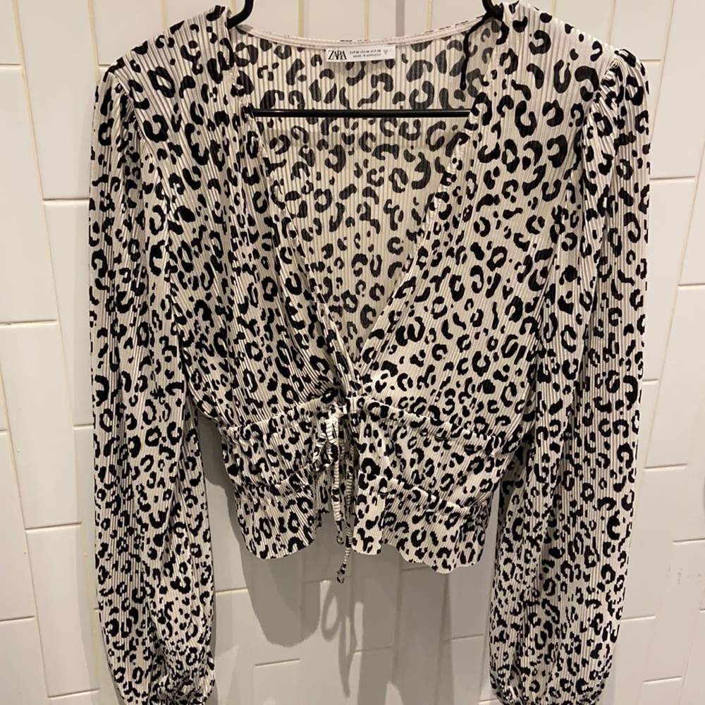 Zebra Print Zara Top - image 1